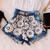 SHORT JEANS TALITA (D/ NA FRENTE EM RENDA GUIPIR DE FLORES) - comprar online