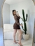 SAIA Clara MB ALFAIATARIA PREMIUM/ FRENTE E COSTAS É SAIA/POSSUE FORRO DE SHORT POR BAIXO (COR MARROM) na internet