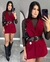 Conjunto ALFAIATARIA MB VENEZA acompanha 2 peças MAXI COLETE+ SHORT/Acompanha faixa( COR VERMELHO) na internet