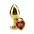 INFARTA - Plug Anal Metalico Dorado Con Joya Corazon Smal