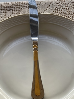 CUCHILLO PRINCIPAL ITALIANO GOTTINGHEN ACERO 18/10 Y LAMINADO DE ORO 24K - comprar online