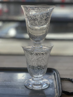 JUEGO DE 10 COPAS DE OPORTO DE CRISTAL GRABADO en internet