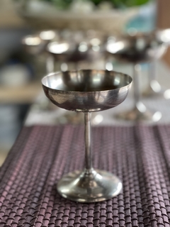 COPA DE METAL BAÑO DE PLATA HELADO/CHAMPAGNE - comprar online