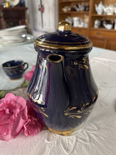 Imagen de Juego de café de terracota azul cobalto y oro