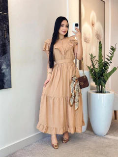 110 - Vestido Viscolinho | babados - comprar online