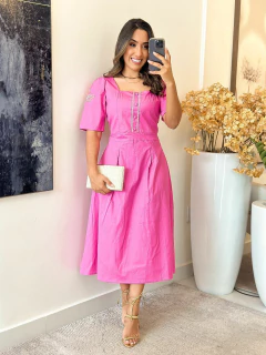 053 - Vestido Tricoline | - comprar online