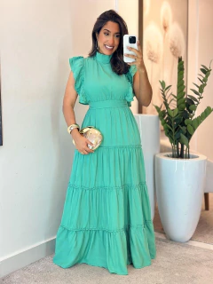 Imagem do 107 - Vestido Viscolinho | Gola Alta