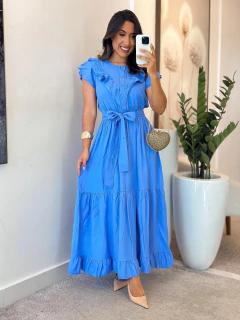 110 - Vestido Viscolinho | babados - Boa Forma Atacado