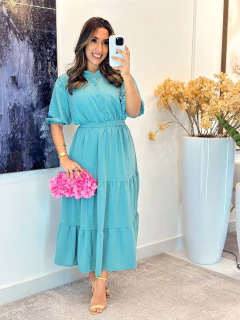 202 - Vestido Gola Alta - Boa Forma Atacado