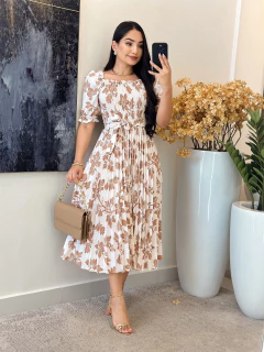 073 - Vestido Plissado | Elastec - loja online