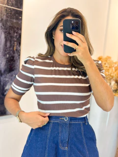 085 - Blusa Canelada | Manga Princesa na internet