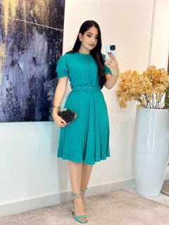 184 - Vestido Duna | Plissado - Boa Forma Atacado