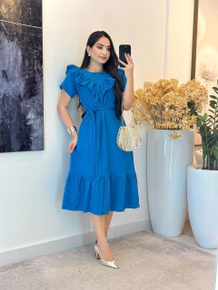 Imagem do 069 - Vestido Viscolinho | babado