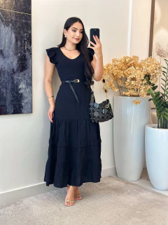 071 - Vestido Viscolinho | Babado - loja online