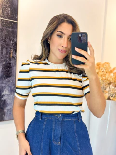 085 - Blusa Canelada | Manga Princesa na internet