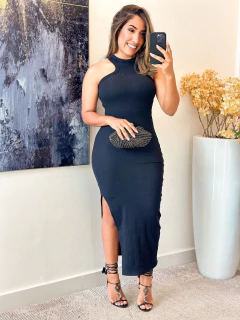 118 - Vestido Ribana | gola alta - comprar online