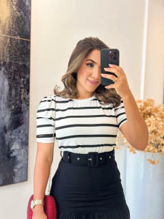 085 - Blusa Canelada | Manga Princesa - comprar online