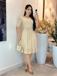 108 - Vestido laser | gola redonda - loja online