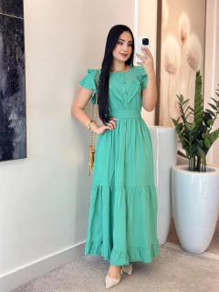 Imagem do 110 - Vestido Viscolinho | babados