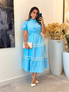 027 - Vestido com Guipir - comprar online