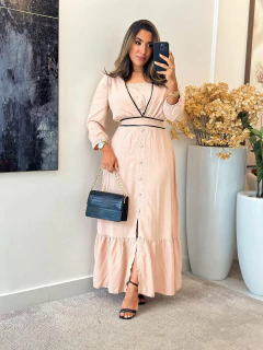 038 - Vestido Viscolinho | com top - comprar online