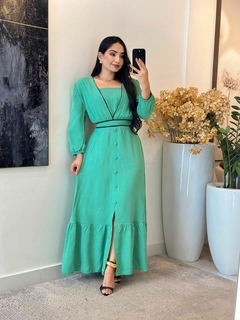 038 - Vestido Viscolinho | com top - loja online