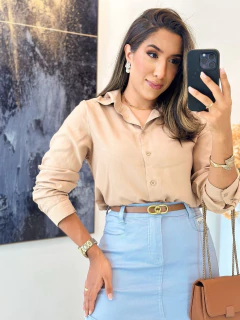 084 - Blusa Viscolinho | Botões - comprar online