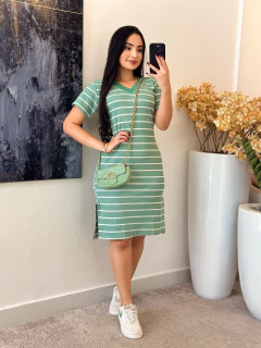 115 - Vestido Canelado | Soltinho - loja online