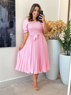 073 - Vestido Plissado | Elastec na internet