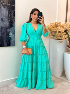 026 - Vestido Camadas | gola V