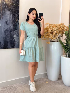 015 - Vestido Canelado | gol V - Boa Forma Atacado