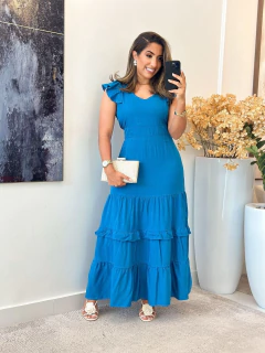 Imagem do 071 - Vestido Viscolinho | Babado