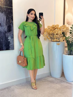 069 - Vestido Viscolinho | babado na internet