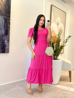 033 - Vestido Suede | gola redonda na internet