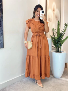 110 - Vestido Viscolinho | babados - Boa Forma Atacado