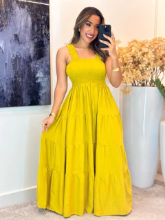 034 - Vestido Duna Alto Relevo | Alça - Boa Forma Atacado