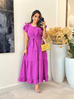 110 - Vestido Viscolinho | babados na internet