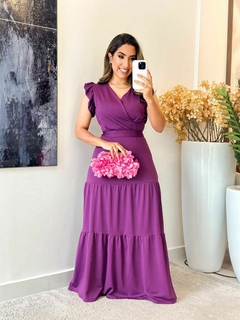 169- Vestido crepinho | Decote cruzado - Boa Forma Atacado