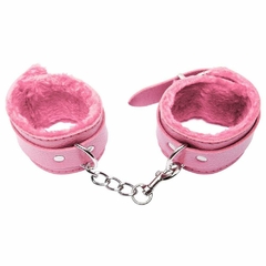 Algema com pelúcia rosa resistente