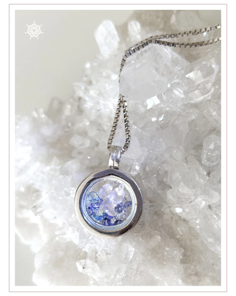 DIAMANTE | TANZANITA | ÁGUA-MARINHA | MORGANITA | Relicário - comprar online