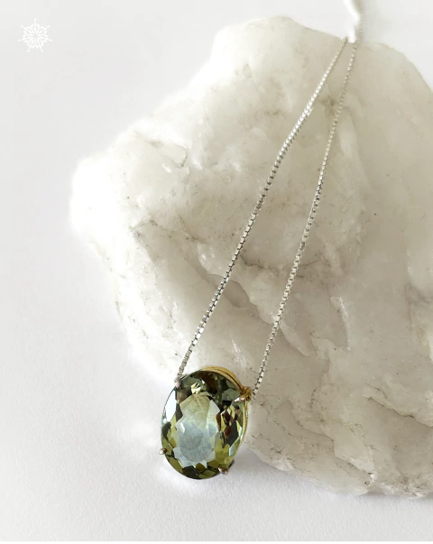 COLAR PRASIOLITA - comprar online