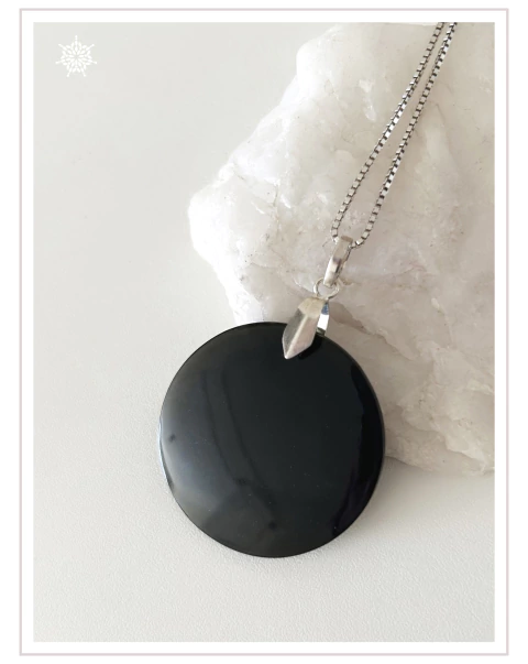 PENDANT OBSIDIANA | Placa - comprar online