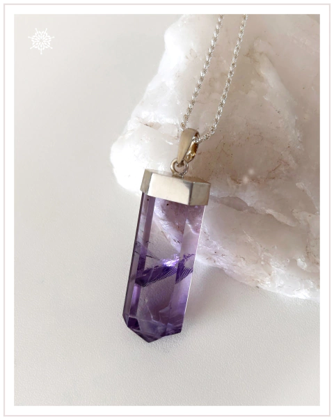 PENDANT AMETISTA ROSE d’FRANCE