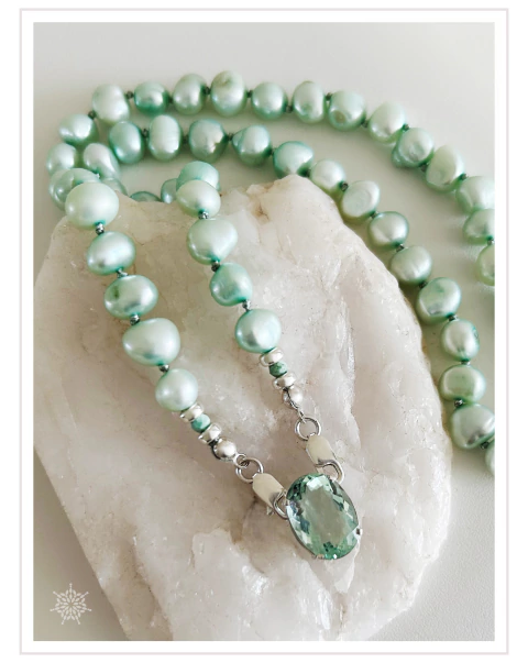 FLUORITA VERDE & PÉROLAS