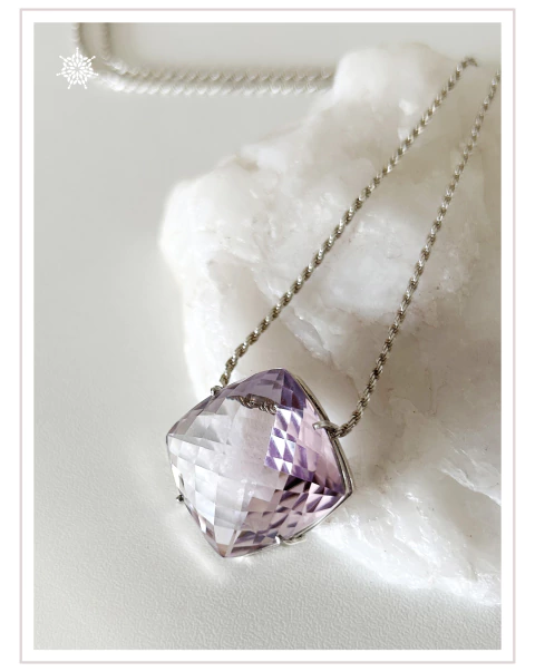 PENDANT AMETISTA ROSE D'FRANCE - comprar online