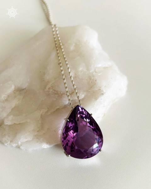 PENDANT AMETISTA FÚCSIA ESPECIAL