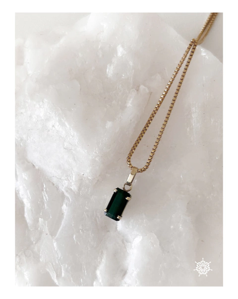 TURMALINA VERDE | Ouro 18k