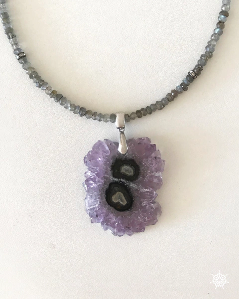 PENDANT ESTALACTITE AMETISTA