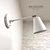 Velador de pared Blanco "Modelo Petit" movimientos verticales y horizontales con interruptor