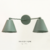 Aplique de pared de 2 luces verde inglés con pantalla Classic - comprar online